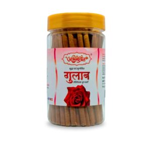 Abhimantrit gulab dhoop sticks with soft rose floral fragrance