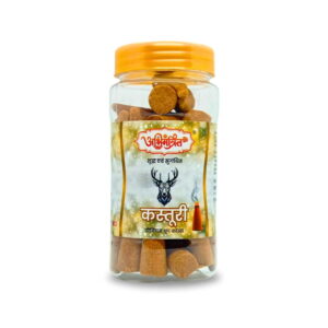abhimantrit kastoori musk fragrance dhoop cones for puja