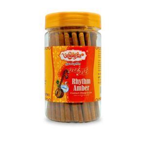 Abhimantrit rhythm amber dhoop sticks with warm and rich fragrance